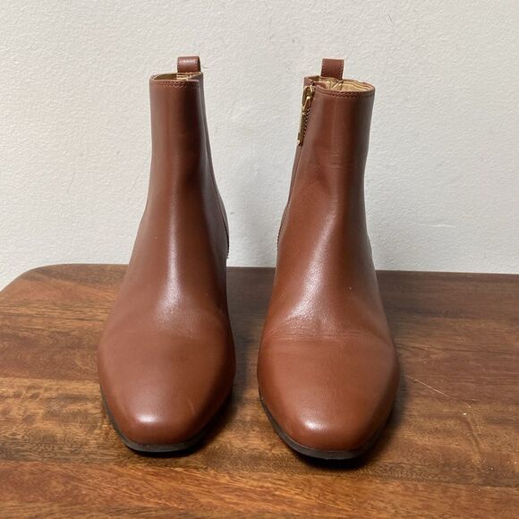 Talbots Brown Leather Chelsea Ankle Boots - Picture 4 of 13